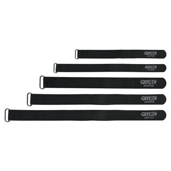 GEPRC Battery Black Strap 5PCS 15x150/15x200/20x220/20x250/20x300 MM for Drone Remote Control